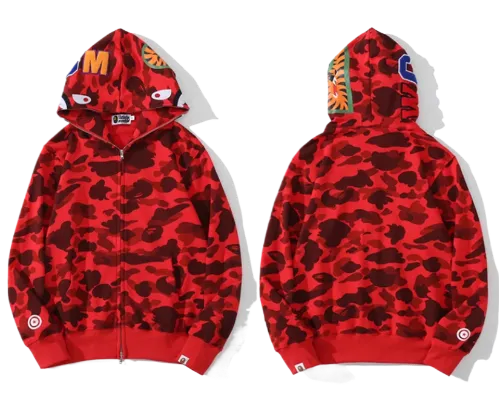 Bape full zip hoodie