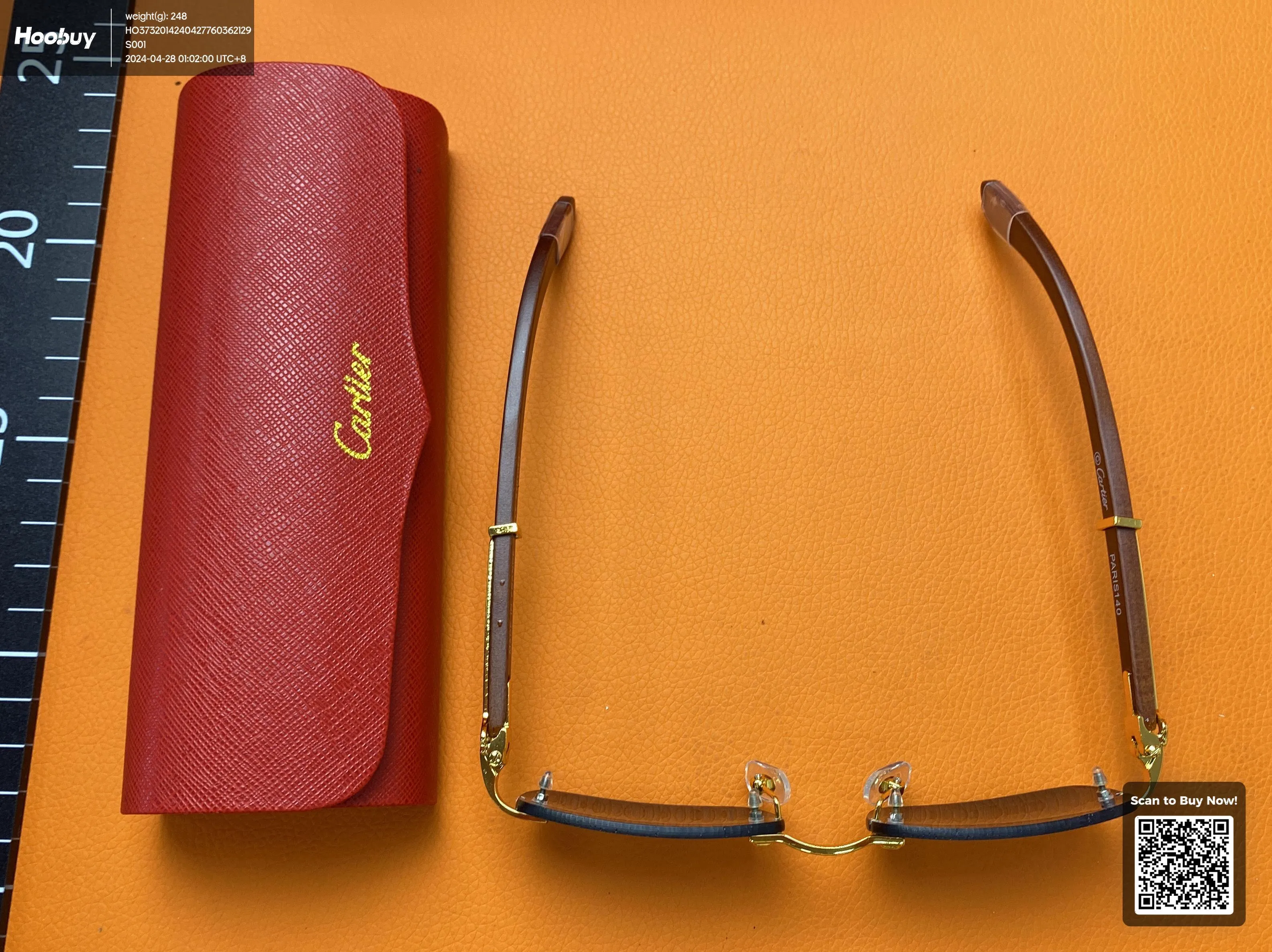 Cartier glasses with case and box